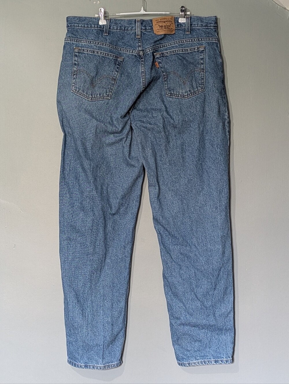 Levi's 506 Late 90s‎ Orange Tag Classic Straight Leg Men's Light Wash Blue Jeans - Picture 2 of 8